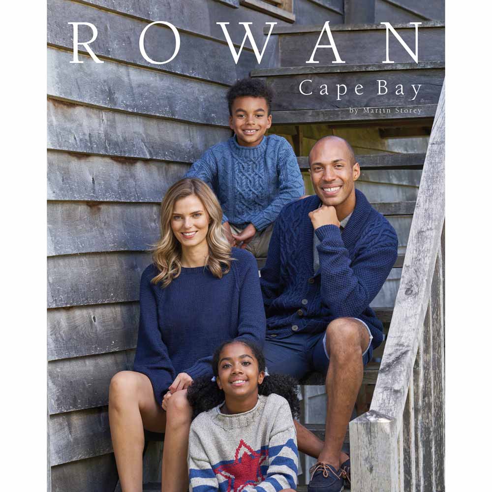 Knitting a pattern from Rowan Cape Bay book by Martin Storey