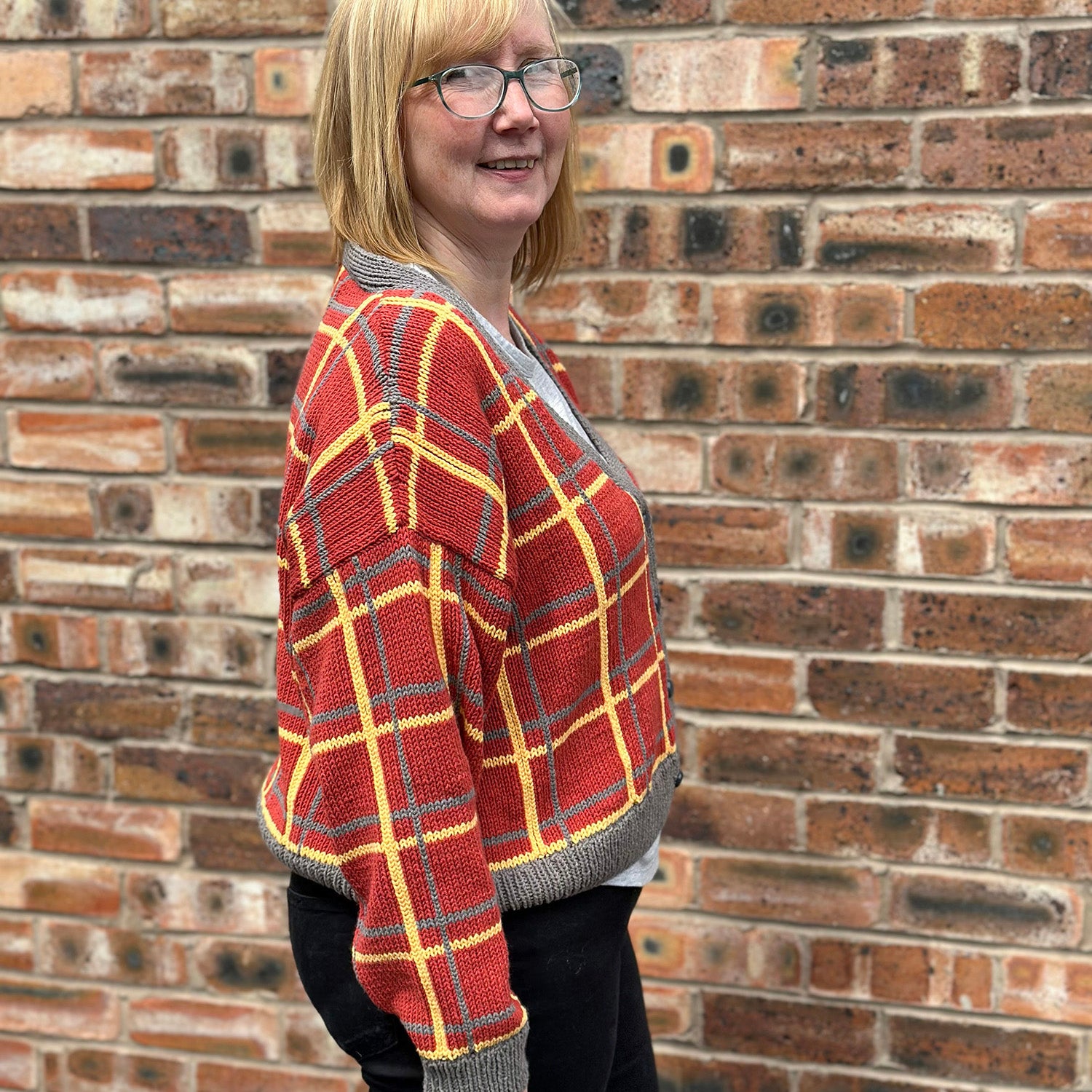 Staff Project: Big City Cardigan in Sirdar Stories DK