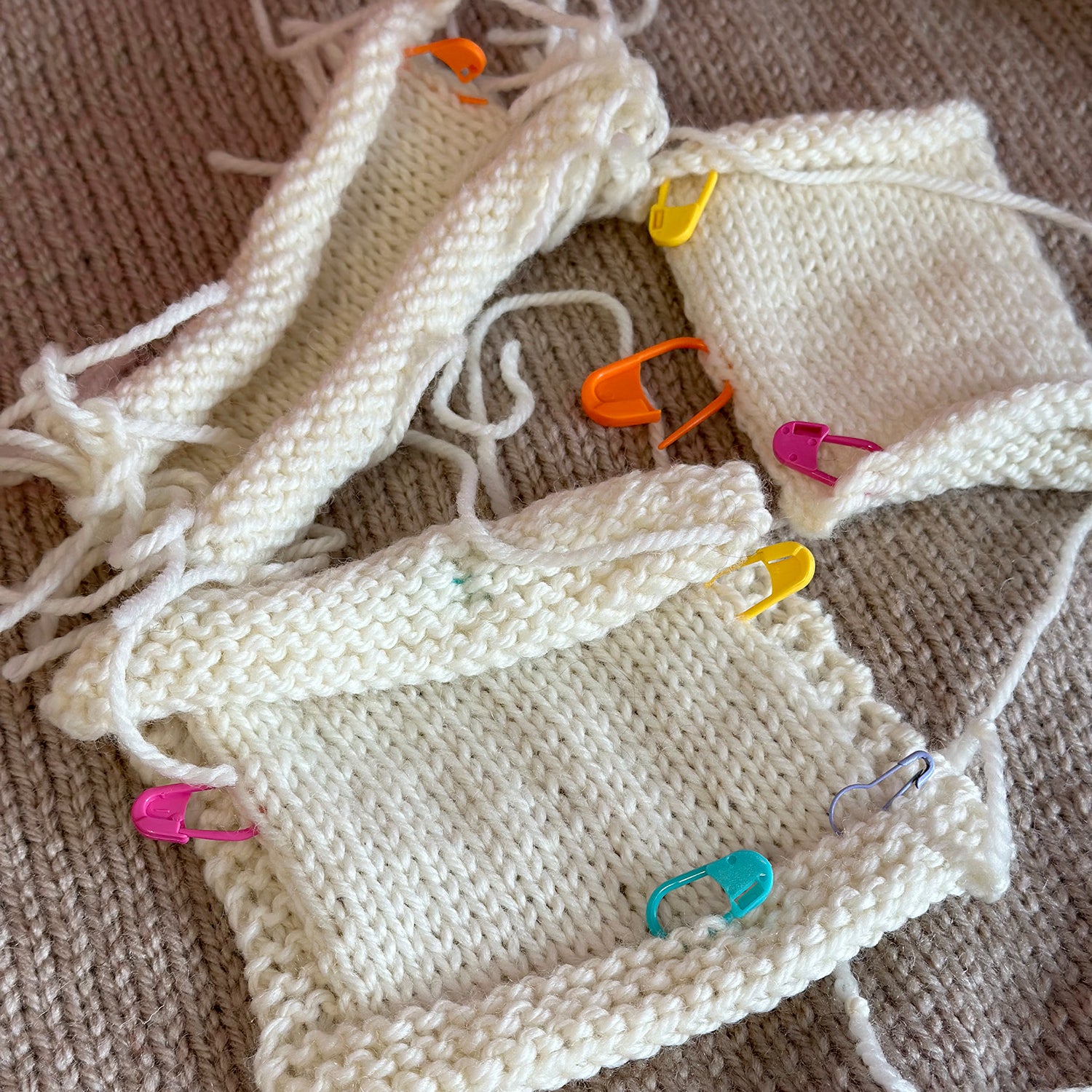 Knitting a tension square in the round - preparing for the Flax Sweater by Tin Can Knits