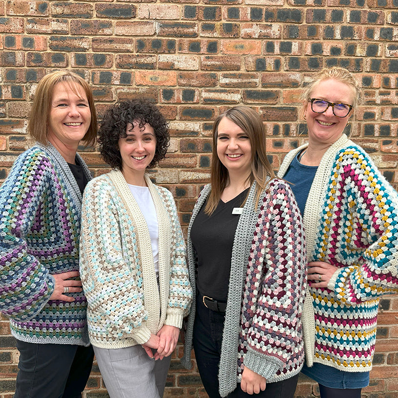 Staff Project: Granny Hexagon Cardigan in Stylecraft yarns