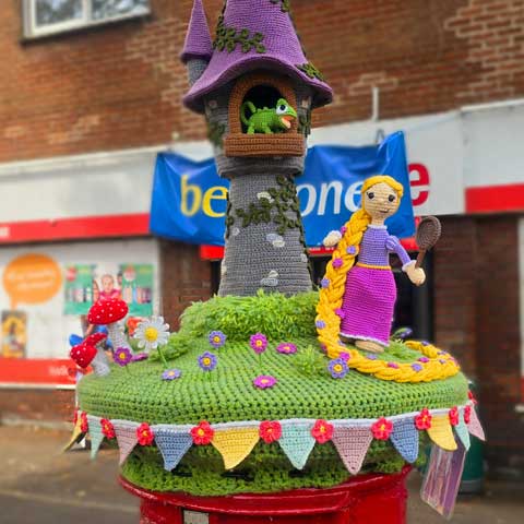 Black Sheep Wools Post Box Topper Competition Entries 2024