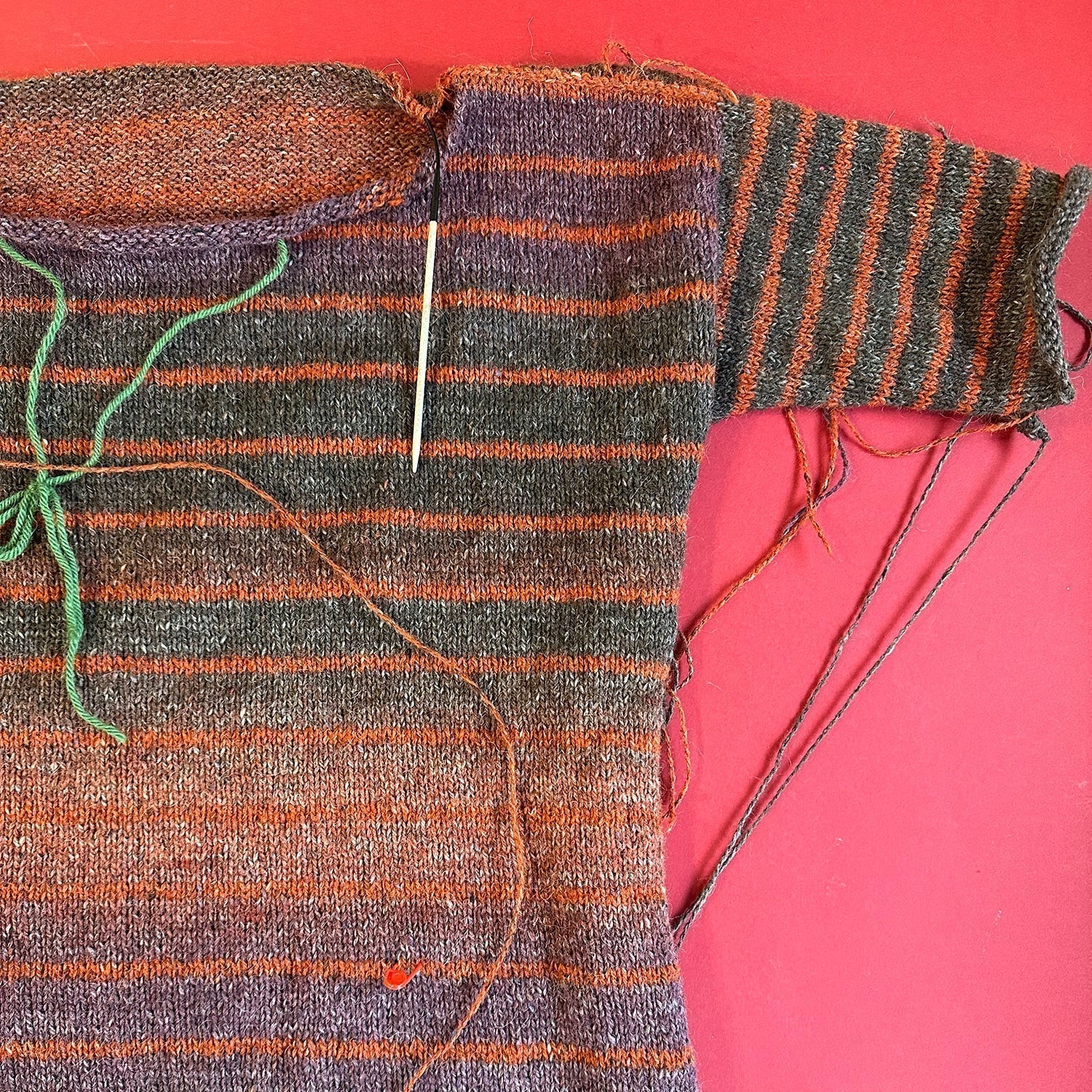 Staff Project: Tweedy Stripey Jumper in Rowan Felted Tweed DK