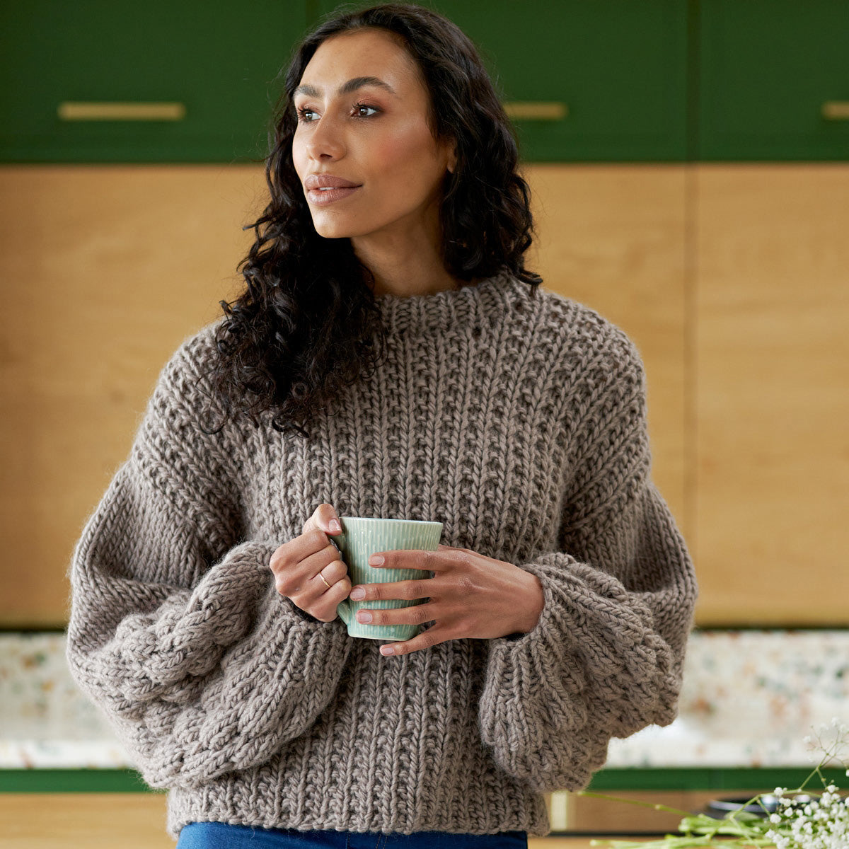 Hand knit Claudia Winkleman's look from BBC The Traitors - Knitwear Style