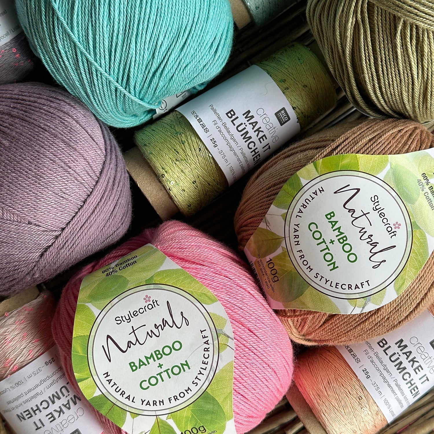 Yarn Cocktails🍹with Rico Make It Blumchen and Stylecraft Naturals Bamboo Cotton DK