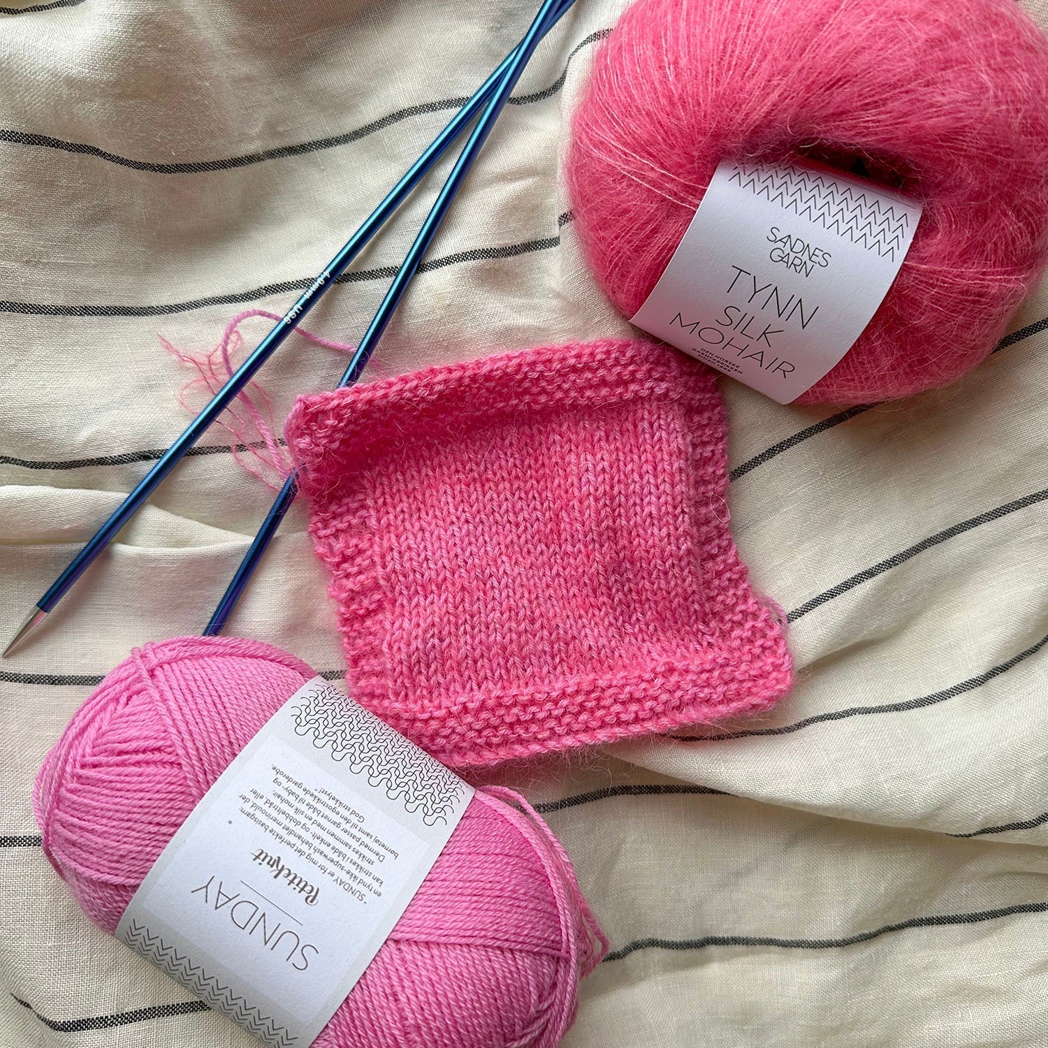 Yarn Blending - Sandnes Garn Sunday with Sandnes Garn Tynn Silk Mohair