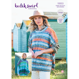 Ponchos in Stylecraft Batik Swirl DK - Digital Version 10003