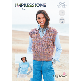 Tank Tops in Stylecraft Impressions Aran - Digital Version 10010