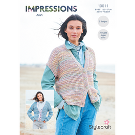 Cardigan and Waistcoat in Stylecraft Impressions Aran
