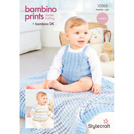Sweater, Vest and Blanket in Stylecraft Bambino DK & Prints DK - Digital Version 10068