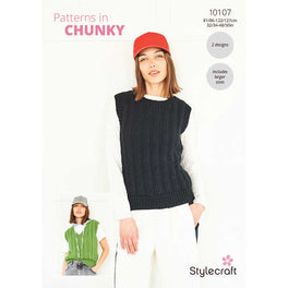 Round and V Neck Tanks in in Stylecraft Softie Chunky