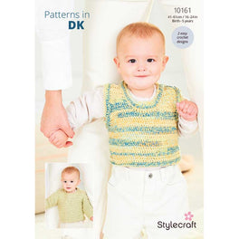 Crochet Sweater and Tank in Stylecraft Soft Baby Easy Stripes Dk & Bambino Dk - Digital Version 10161