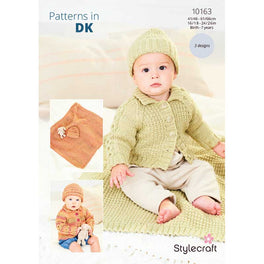 Cardigan, Hat & Blanket in Stylecraft Soft Baby Easy Stripes Dk & Bambino Dk - Digital Version 10163