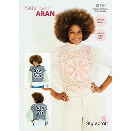 Crochet Sweater and Tank Top in Stylecraft Serene Aran and Grace Aran