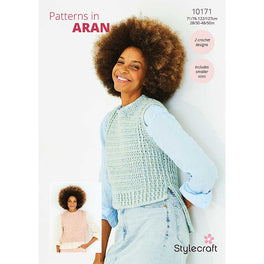 Crochet Tank Tops in Stylecraft Serene Aran and Grace Aran