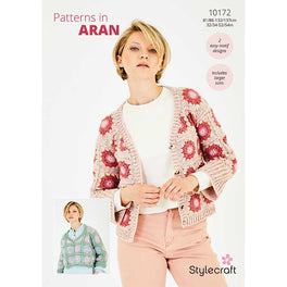 Crochet Sweater and Cardigan in Stylecraft Serene Aran and Grace Aran - Digital Version 10172