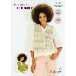 Waistcoats in Stylecraft Moorland and Softie Chunky