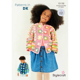 Crochet Sweater, Cardigan and Scarf in Stylecraft Merry Go Round DK & Special Dk - Digital Version 10198