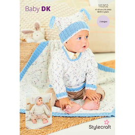 Sweaters, Hat & Blanket in Stylecraft Bambino Dk & Bambino Dotty Dk