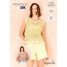 Crochet Vest & Sweater in Stylecraft Colour Burst & Cotton Twist - Digital Version 10208