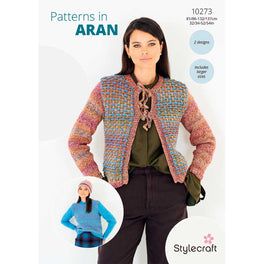 Cardigan and Sweater in Highland Heathers & Impressions Stylecraft Aran - Digital Version 10273