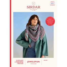 Sea Shells Shawl in Sirdar Jewelspun Chunky With Wool - Digital Version 10711