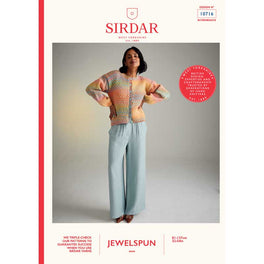 Twilight Trellis Cardigan in Sirdar Jewelspun Aran - Digital Version 10716