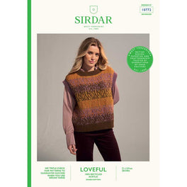 Volcanic Vest in Sirdar Loveful Dk 100% Recycled