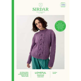 Puff Sleeve Sweater in Sirdar Loveful Tweed Dk 100% Recycled