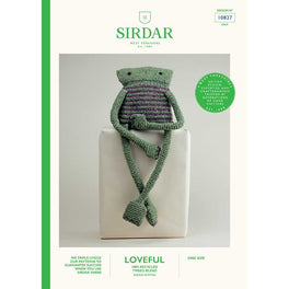Free Download -  PURL The Loveful Frog Knitting Pattern In Sirdar Loveful 100% Recycled Tweed Blend