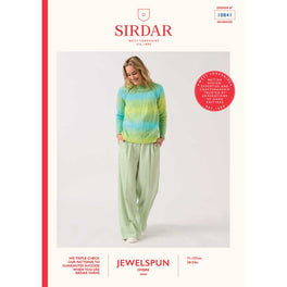 Round The Raglan Sweater in Sirdar Jewelspun Ombre Aran