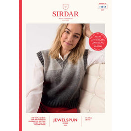 Vest In Show Pullover in Sirdar Jewelspun Ombre Aran