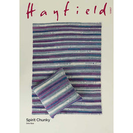 Crochet Blanket & Cushion Cover in Hayfield Spirit Chunky