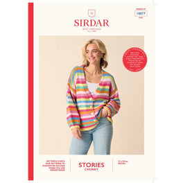 Cult Stripe Cardigan in Sirdar Stories Chunky - Digital Version 10877