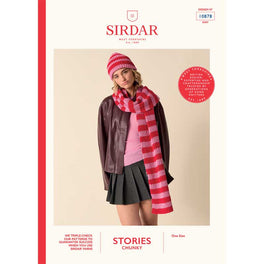 Preppy Scarf Set in Sirdar Stories Chunky