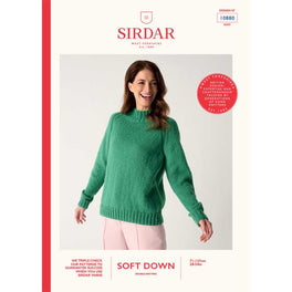 Fuzzy Raglan Sweater in Sirdar Soft Down Dk - Digital Version 10880