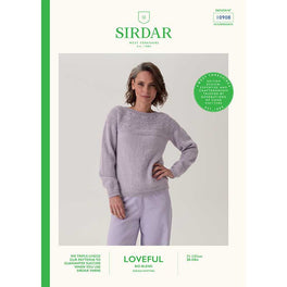 Scallop Shell Sweater in Sirdar Loveful Bio Blend Dk - 10908