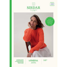 Trumpet Flower Sweater in Sirdar Loveful Bio Blend Dk - Digital Version 10909