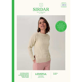 Mushroom Gill Hem Sweater in Sirdar Loveful Bio Blend Dk - Digital Version 10910