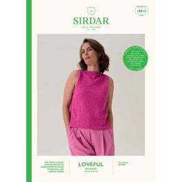 Honeycomb Cut-Away Vest in Sirdar Loveful Bio Blend Dk - Digital Version 10915