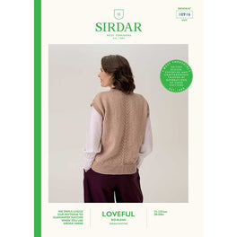 Barley Cable Tank in Sirdar Loveful Bio Blend Dk - Digital Version 10916