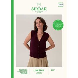 Beehive Rib Vest in Sirdar Loveful Bio Blend Dk - 10917