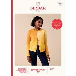 Off-set Ombre Cardigan in Sirdar Jewelspun Ombre Aran - Digital Version 10924
