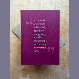 Tilly Flop Greetings Card - Truth Too Much Yarn