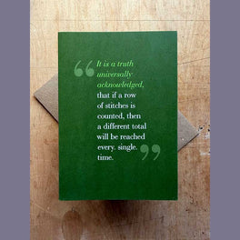Tilly Flop Greetings Card - Truth Counting Stitches