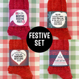 Tilly Flop Sock Bands - The Festive Version - Wraps For Handmade Socks