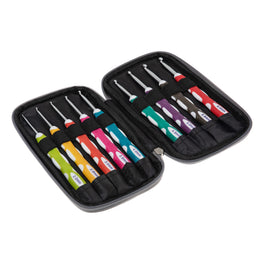 Milward Colourful Crochet Hook Set in Zip Case - 9 Hooks