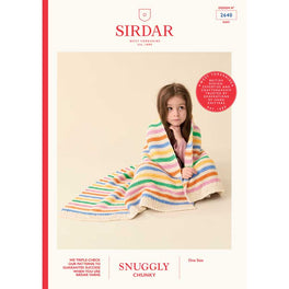 Scandi Stripes Blanket in Sirdar Snuggly Chunky - Digital Version 2640
