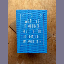 Tilly Flop Greetings Card - Which Birthday