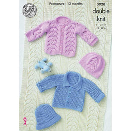 Jackets, Hats and Blanket in King Cole Cottonsoft Dk - Digital Version 3928
