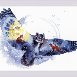 In The Night Forest - Riolis Cross Stitch Kit